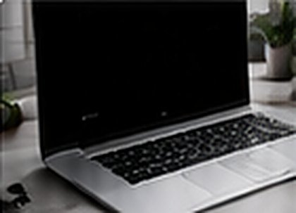Laptop on a desk
