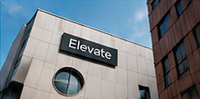 Elevate signage on an office building