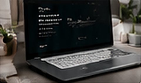 Laptop showing an online store