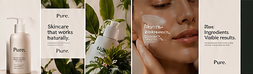 Pure. campaign creative across formats