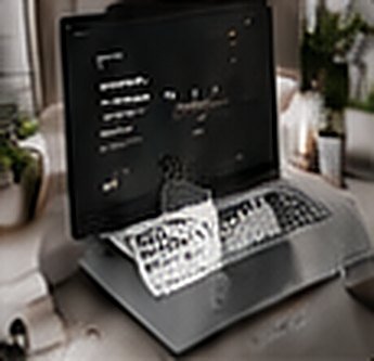Laptop on a desk
