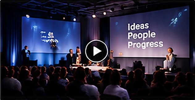 Conference stage during a keynote