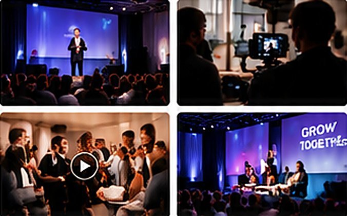 Event footage from stage and audience