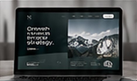 Website on a desktop screen