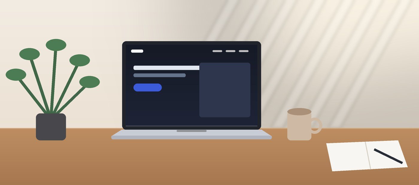 A laptop on a desk showing a website being planned